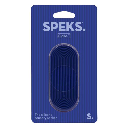 Speks Slabs Tab Sensory Sticker - Groove Blue