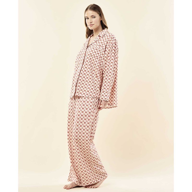 Papinelle Karen Walker Monogram Tiles Relaxed Full Length PJ image number 3