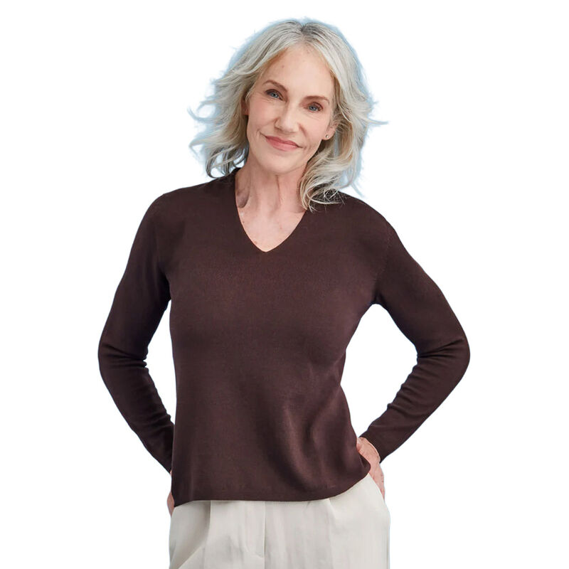 Royal Merino Classic High V Jumper image number 0