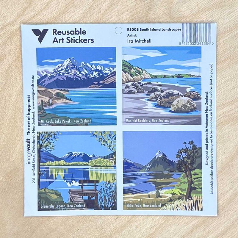 Ira Mitchell South Island Art Stickers image number 1