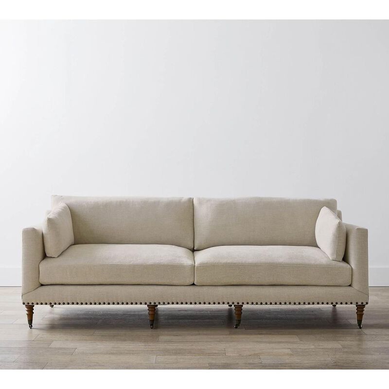 Pottery Barn Tallulah Uph Down Performance Heathered Tweed Sofa image number 2