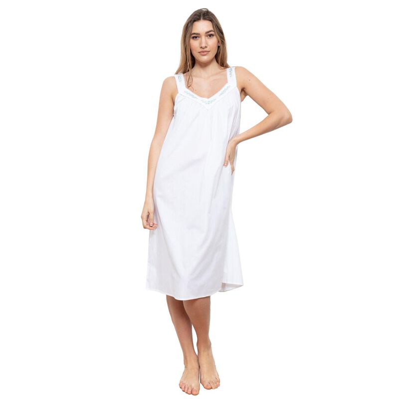 Cottonreal Daisy Embroidered Wide Strap Nightdress image number 0