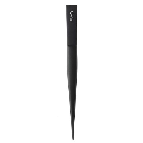 QVS Astro Matt Black Pointed Tip Tweezers