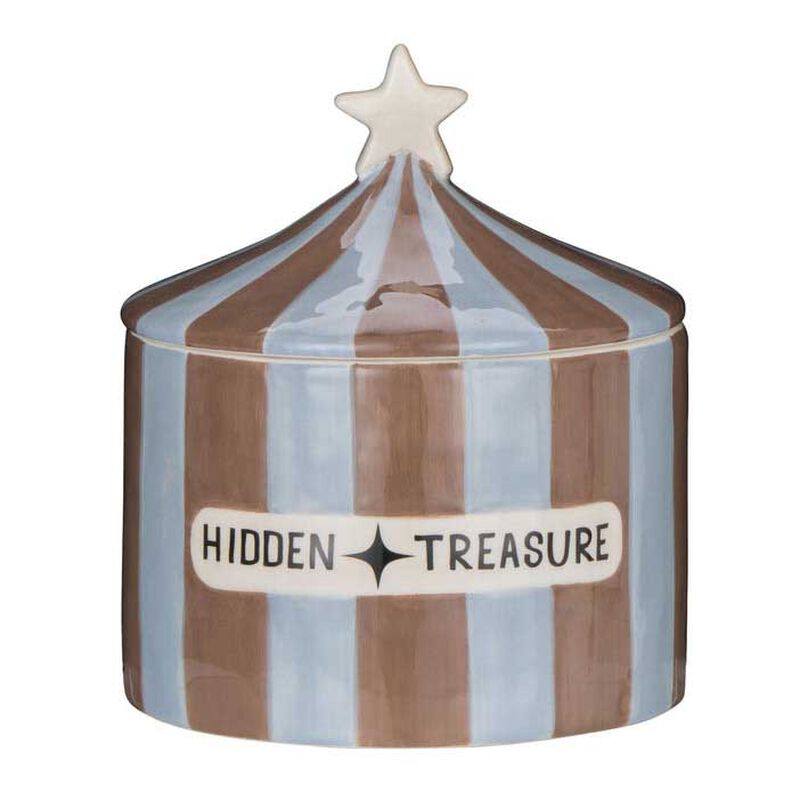 Emporium Hidden Treasure Canister - Blue & Brown image number 0