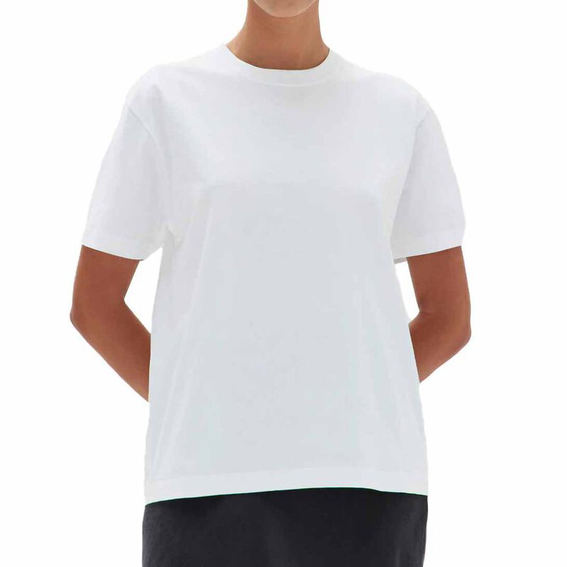 Assembly Label Womens Organic Base Tee White image number 0