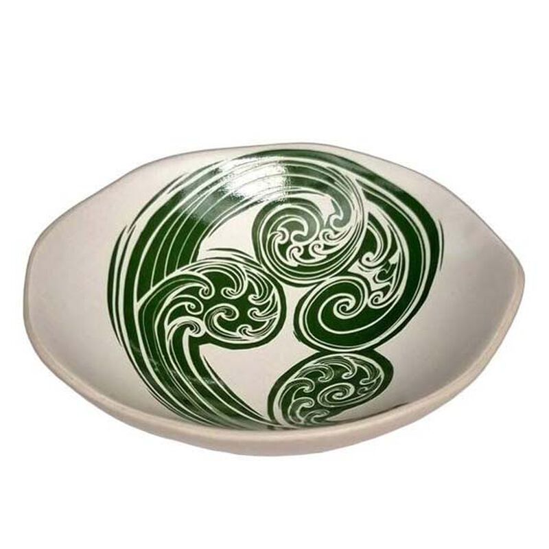 Jo Luping Ponga 2 Green And White Porcelain Bowl 7cm image number 1