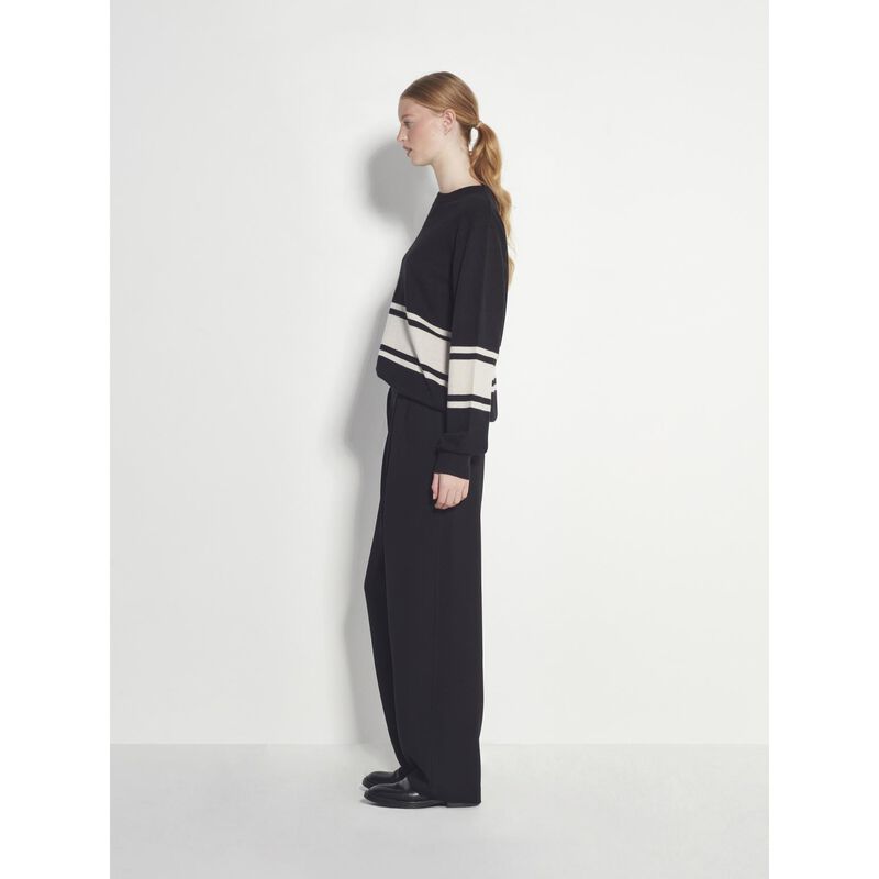 Juliette Hogan Stripe Crew Sweater image number 3