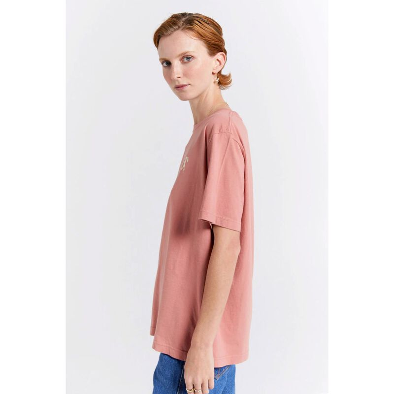 Karen Walker Embroidered Runaway Girl Classic Organic Cotton T-Shirt image number 2
