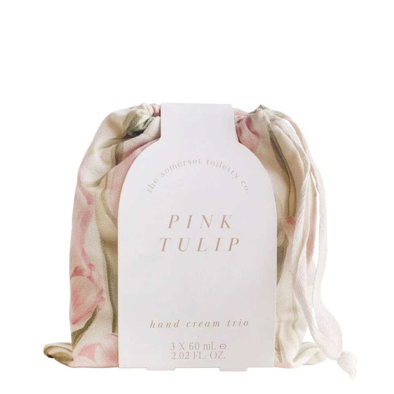The Somerset Toiletry Co Hand Cream Trio Pink Tulip image number 0