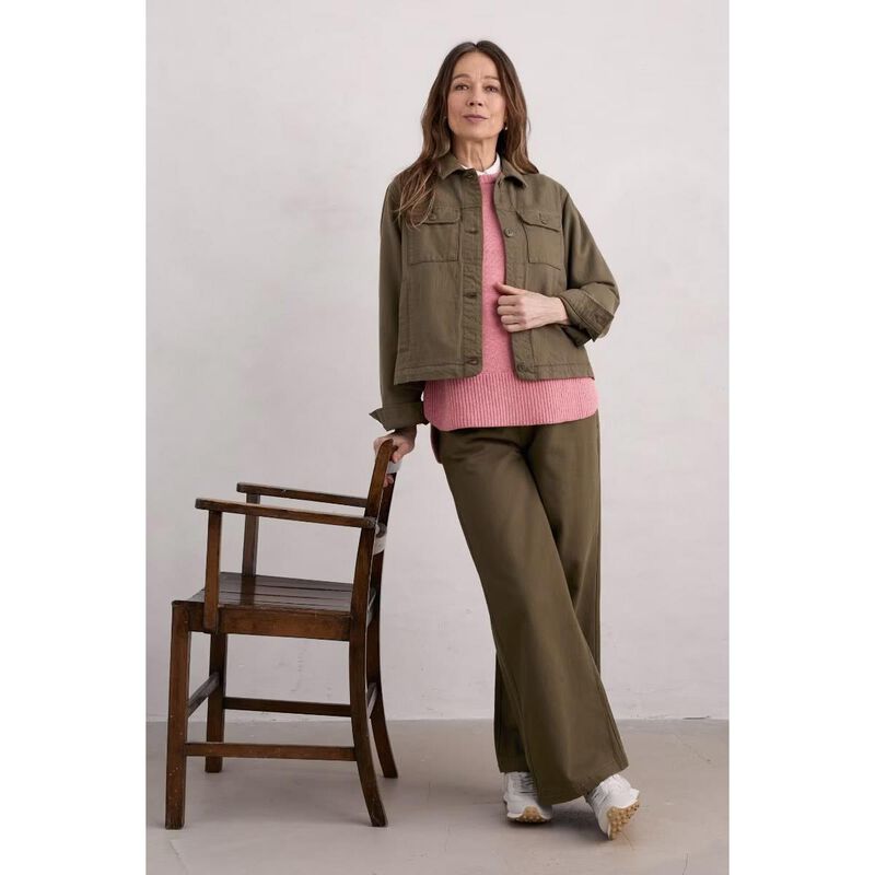 Seasalt Cornwall Milly Trouser Dark Seagrass image number 3