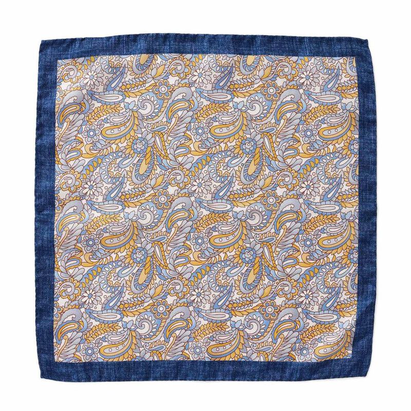 Joe Black Floral Paisley Pocket Square image number 1