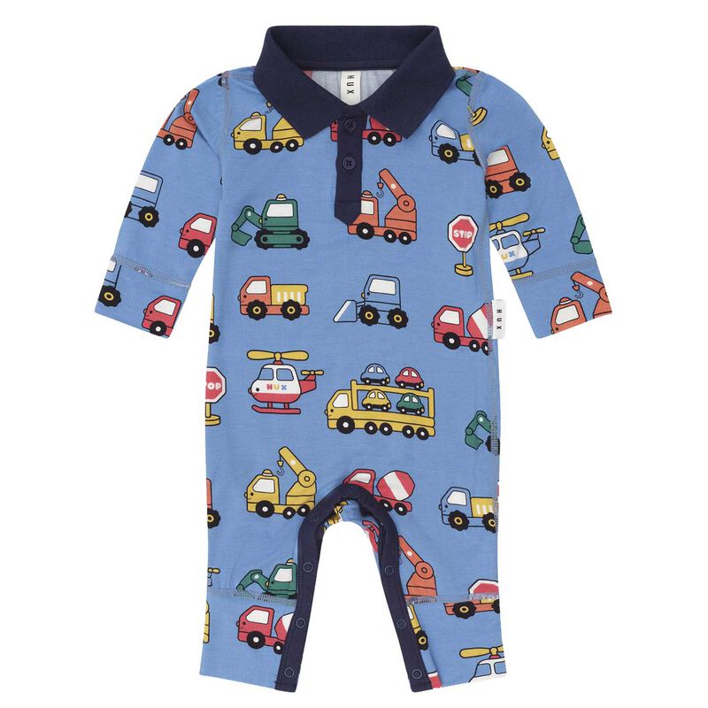 Huxbaby Construction Polo Romper image number 0