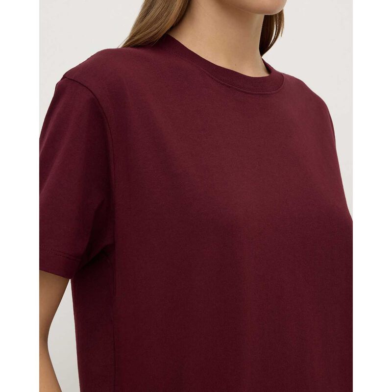 Assembly Label Womens Organic Base Tee Merlot image number 2