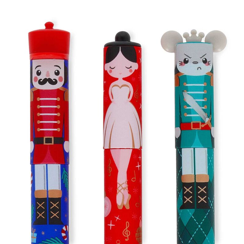 Legami Set of 3 Erasable Gel Pens - Nutcracker, Ballerina & Mouse image number 2
