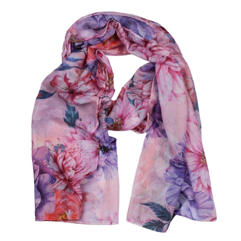 Alice & Lily Floral Print Scarf image number 1