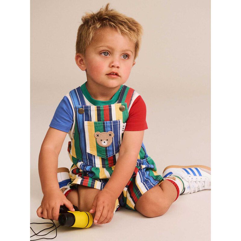 Huxbaby Variegated Stripe Shortall 3-4Y image number 2