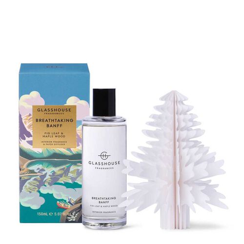 Glasshouse Fragrances Breathaking Banff Interior Fragrance & Paper Diffuser