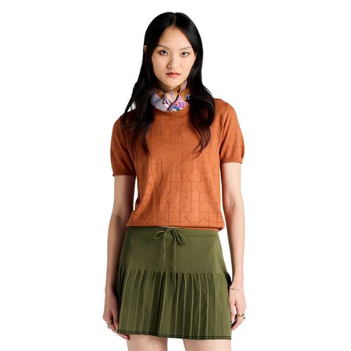 Karen Walker Monogram Pointelle Knit Tee