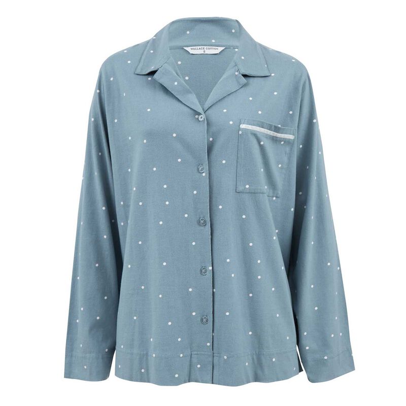 Wallace Cotton Georgie Organic Brushed Cotton Knit PJ Shirt image number 0