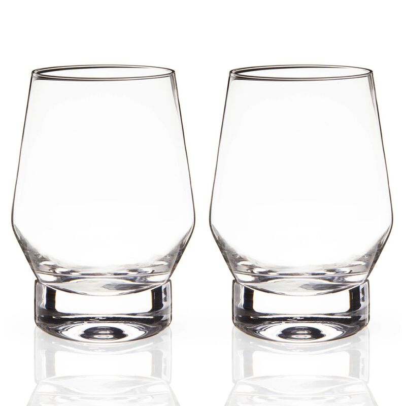 Heavy Base Crystal Whiskey Glasses by Viski® image number 2