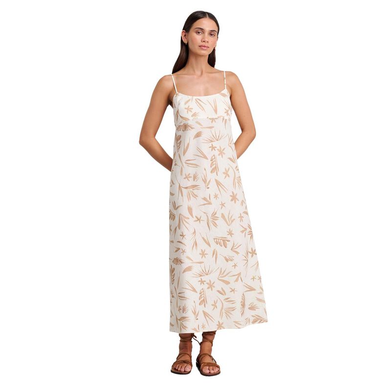 JAG Flora Linen Shirred Dress image number 0