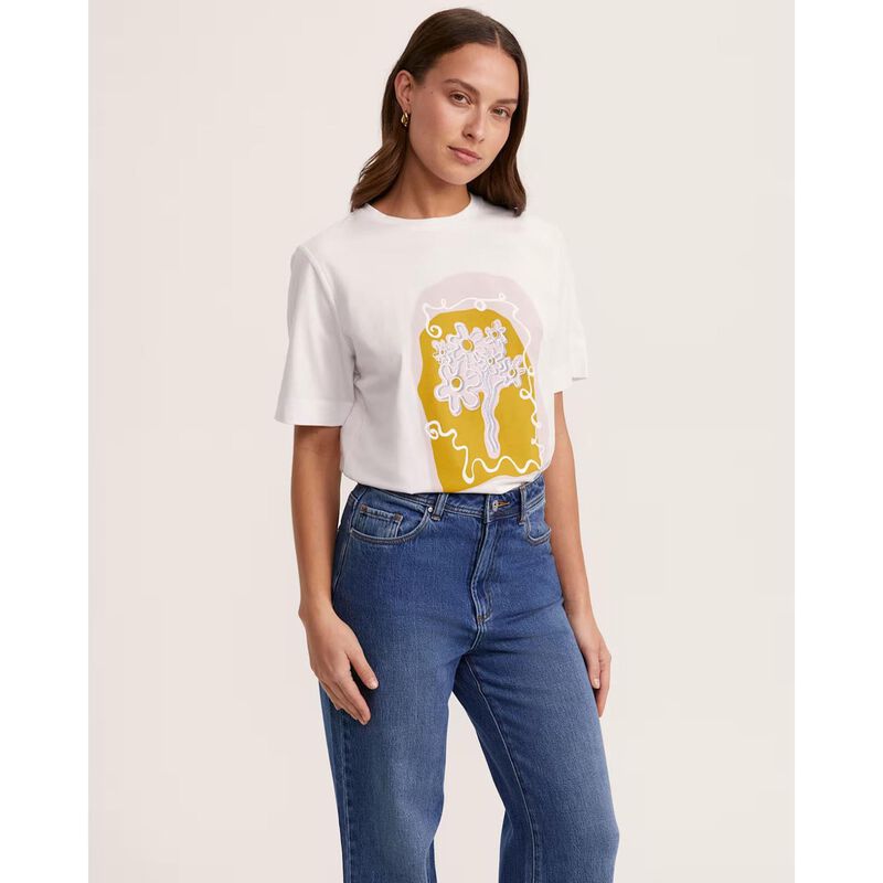 SABA Azelea Relaxed Pima Tee image number 2