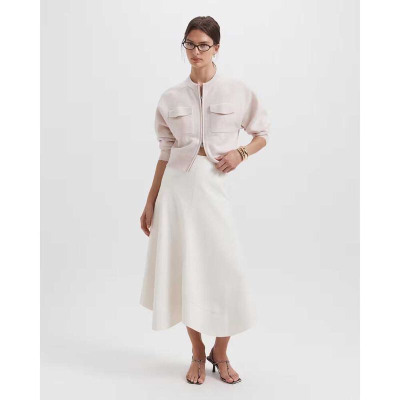 SABA Viv Faux Leather Midi Skirt image number 2
