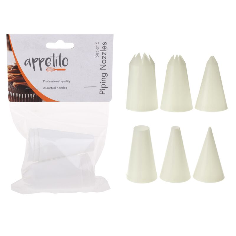 D.Line Assorted Plastic Piping Nozzles Set 6 image number 0