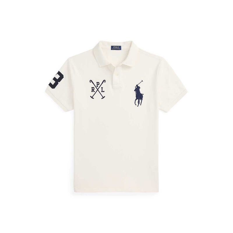 Polo Ralph Lauren Custom Slim Fit Big Pony Mesh Polo Shirt image number 2