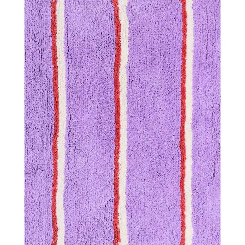 Kip&Co Lavender Field Stripe Bamboo Bath Mat image number 2