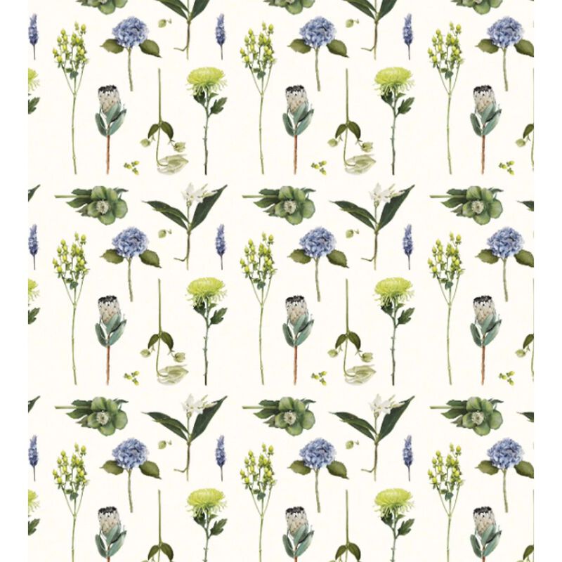 Father Rabbit Flowers Wrapping Paper image number 1