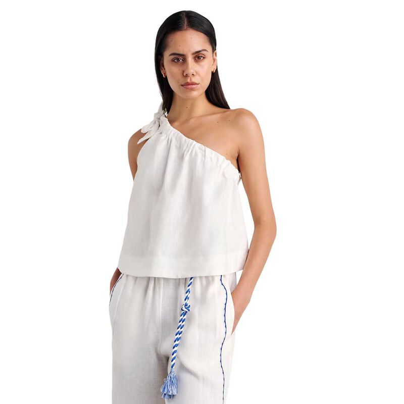 JAG Ariel One Shlder Linen Top image number 0