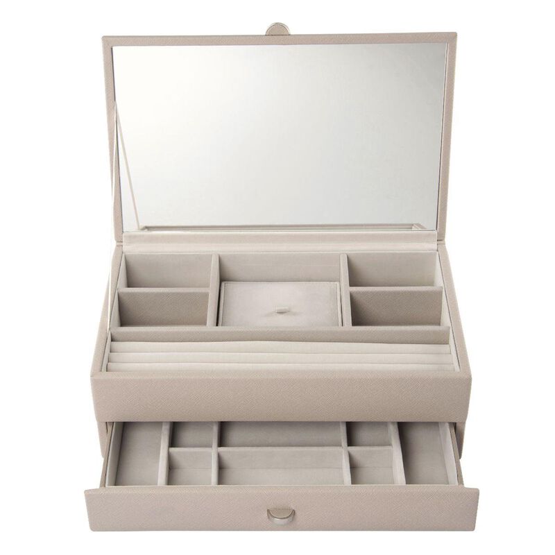 Stackers Medium Boutique Jewellery Box Blush image number 1