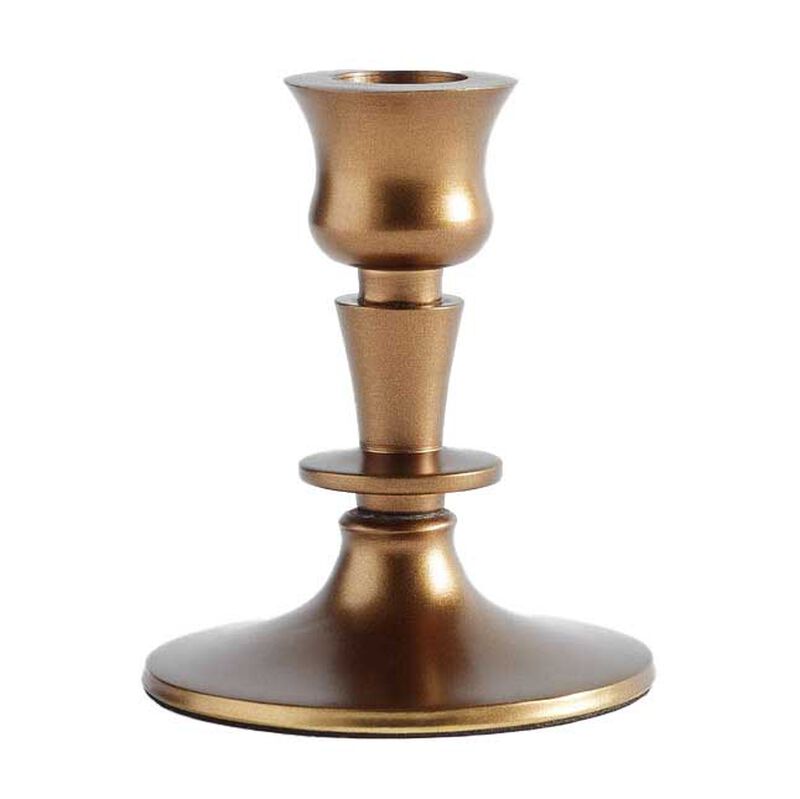 Pottery Barn Booker Candlesticks Short Brass image number 0