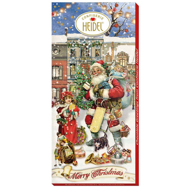 Heidel 3D Christmas Nostalgia Chocolate Bar 100g image number 0