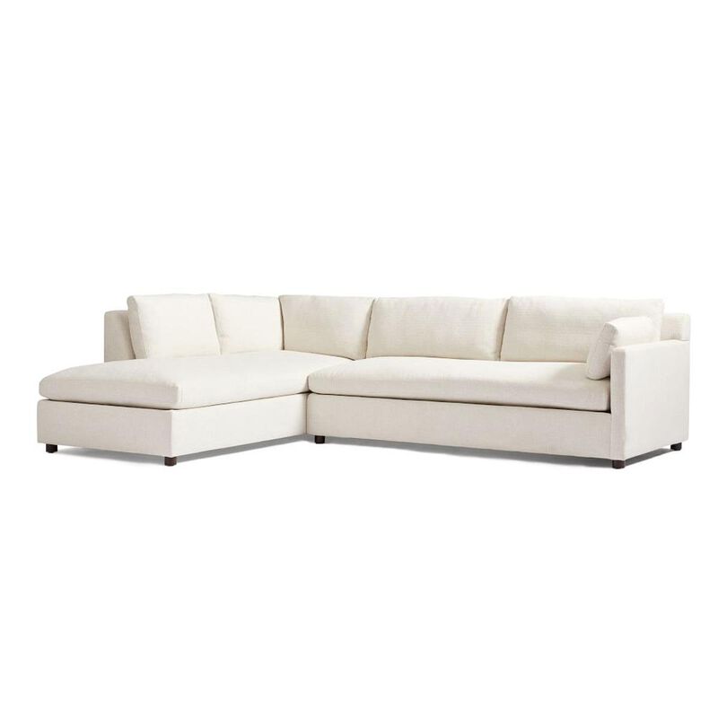 West Elm Marin Ra Sofa + La Terminal Chaise Dove image number 0