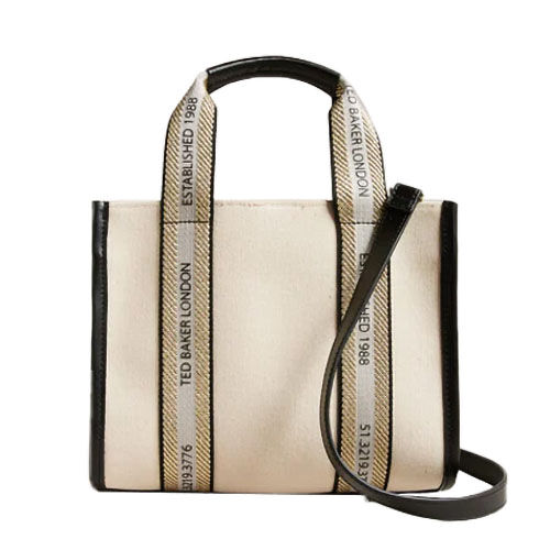Ted Baker Georjia Branded Webbing Canvas Medium Tote Bag Ballantynes Department Store