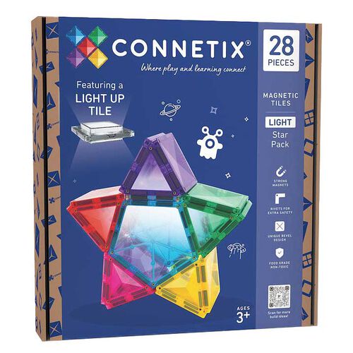 Connetix Tiles Light Star Pack 28 Pieces