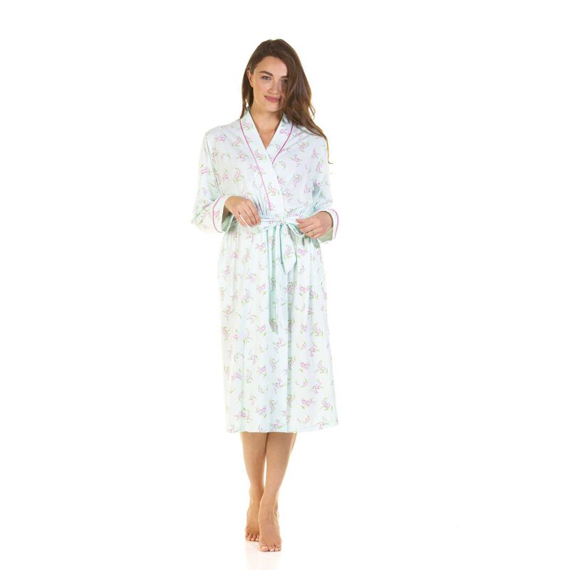 La Marquise Primrose In Bloom Cotton Rich Wrap Robe image number 2