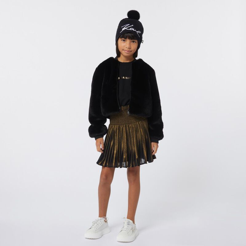 Karl Lagerfeld Faux Fur Jacket 6Y - 8Y image number 1
