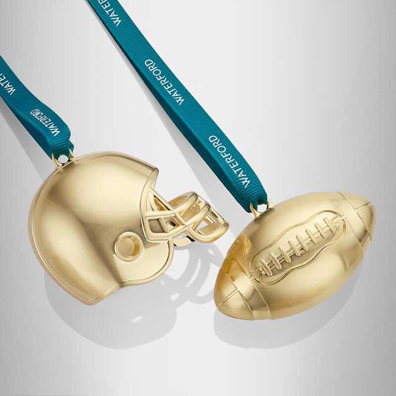 Waterford Football & Football Helmet Ornament - Set of 2 image number 1
