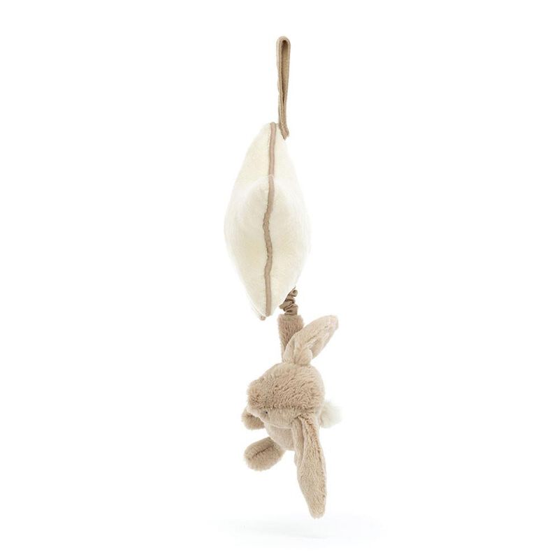 Jellycat Bashful Beige Bunny Musical Pull image number 1