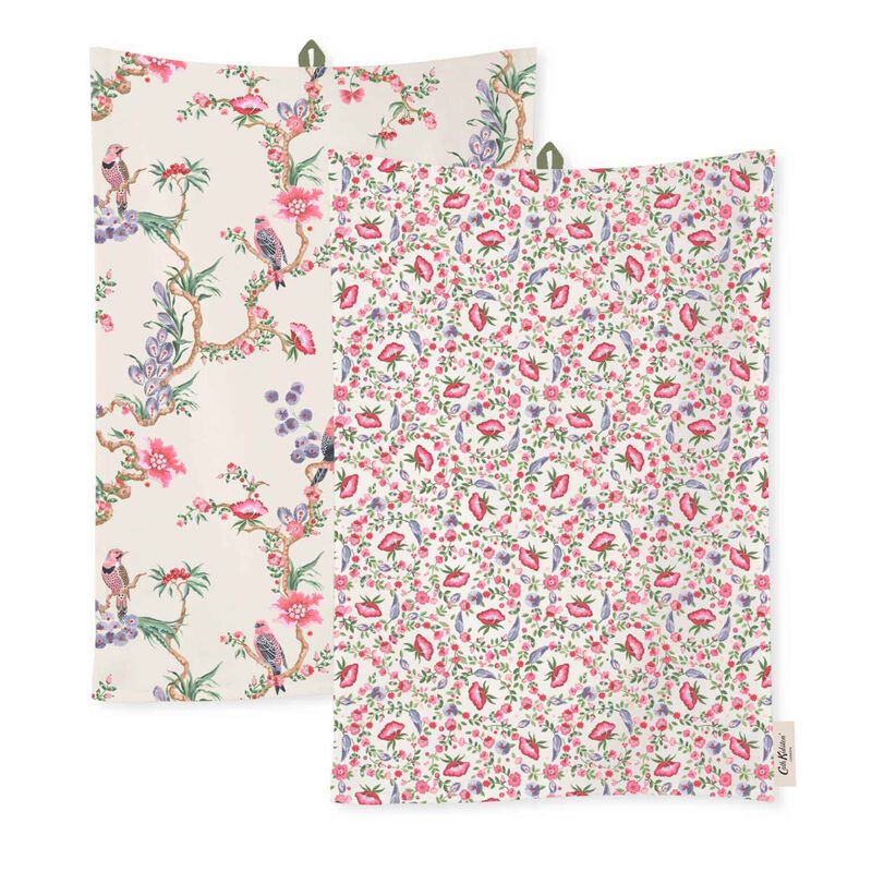 Cath Kidston Spring Birds Tea Towels 2pk image number 0