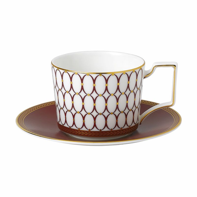 Wedgwood Renaissance Red Teacup & Saucer 250ml image number 0