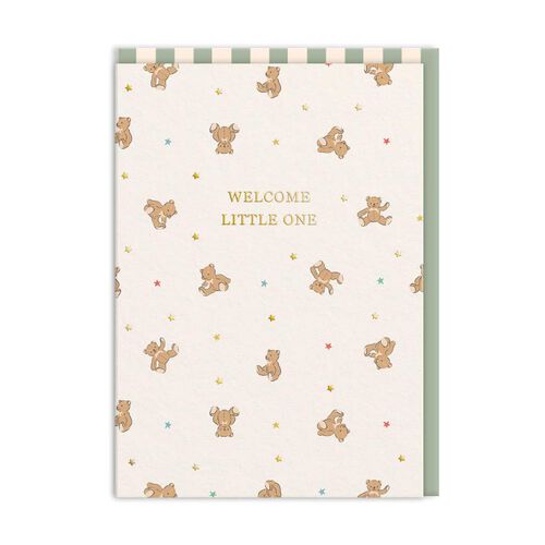 Cath Kidston Welcome Little One Bears Greeting Card