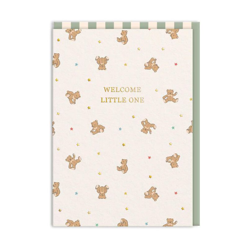 Cath Kidston Welcome Little One Bears Greeting Card image number 0
