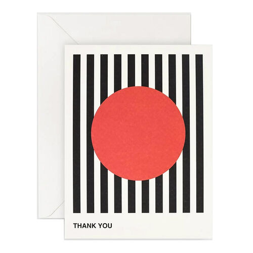 Lettuce Thank You Black Stripe Card