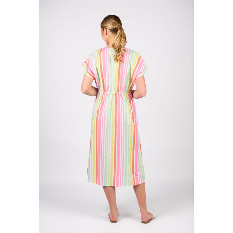 Vassalli Drop Shoulder Dress With Wrap Bodice And Side Pockets image number 1