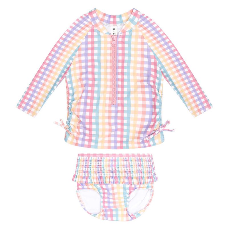 Huxbaby Check 2Pc Swim Set 6M-2Y image number 0