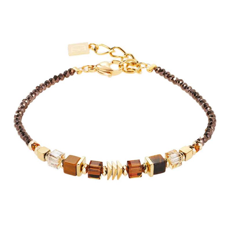 Coeur de Lion Wave Cube Floe Tiger's Eye Bracelet image number 0